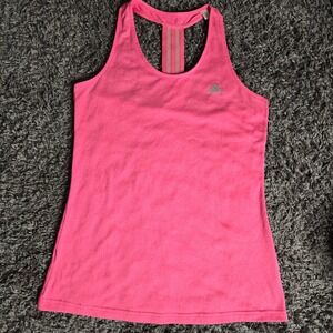 Adidas Climalite Racerback Tank Top Pink Women Athletic Gym Shirt Small